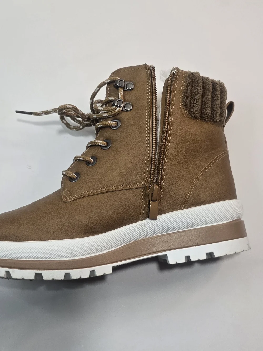 Women's Winter Ankle Boots – Size EU 37 / US 6 – Brown